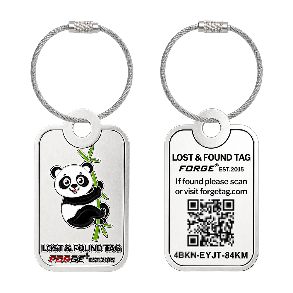 Forge Tag Lost and Found Travel Tag - Panda Big 2 Pack